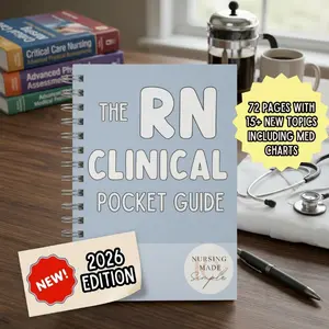 RN Clinical Pocket Guide, Nursing School Clinical Reference and Bedside Notes, Essential Nursing Skills and Quick Study Guide, Practical Resource for Nursing Students Exam Prep and Clinical Practice, Compact Nursing Reference for Daily Use
