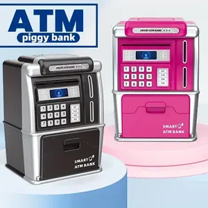 Electronic piggy bank with combination lock| Safe cash coin toy for kids, this piggy bank features a combination lock and is suitable for both boys and girls.It can be used as a cash container and makes an ideal gift for Halloween or Christmas.