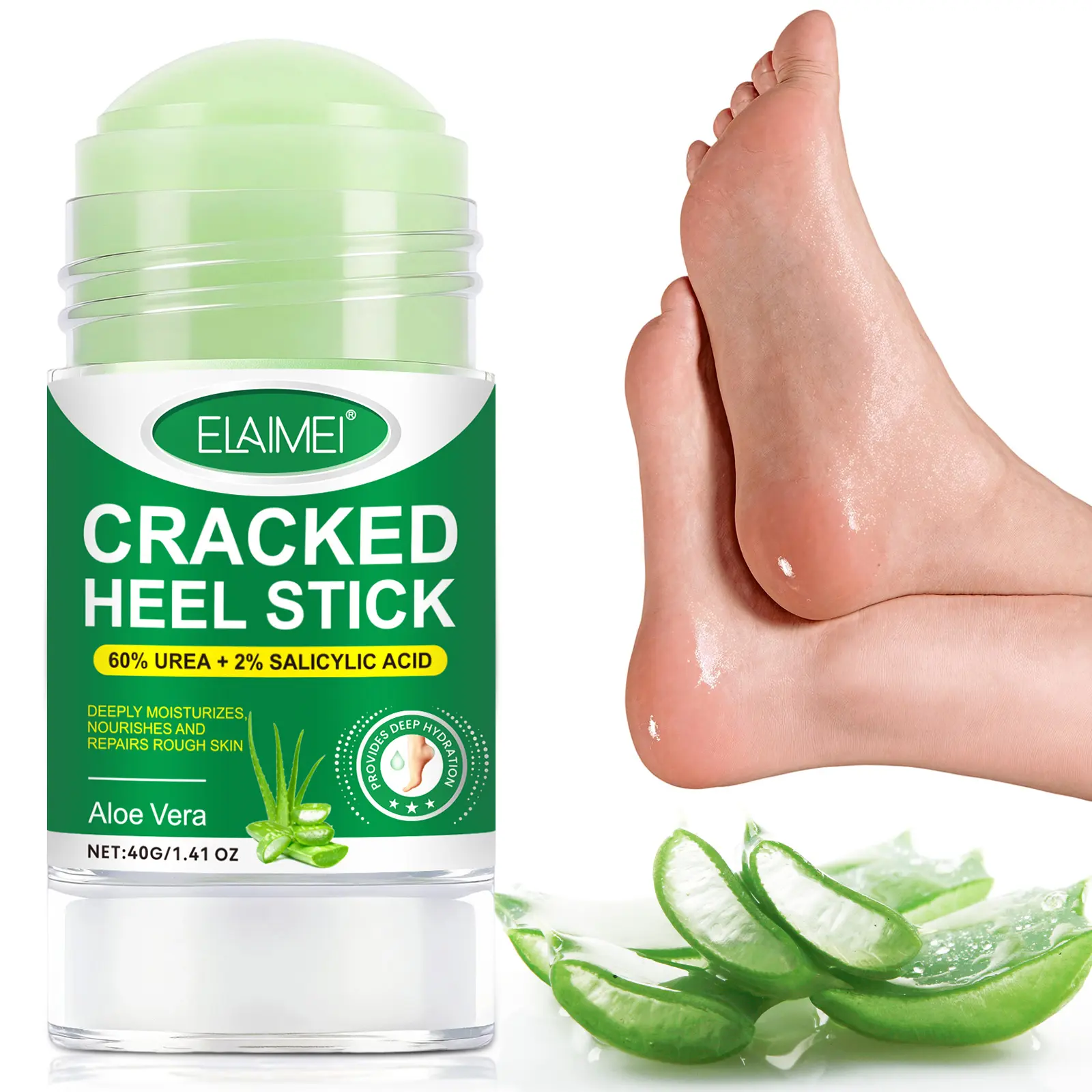 Elaimei Aloe Vera Moisturizing Cream 40g, Rich in Aloe & Urea (60%), Salicylic  Acid (2%), Deep Hydration, Soft Skin & Skin Repair, Winter Skincare  Solution Balm - TikTok Shop