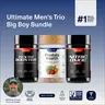 Ultimate Men's Health Trio - Testo Booster + Prostate Health + Nitric Oxide Booster - Supports Testosterone Production - D-Aspartic Acid & 14 Plants - 3rd Party Tested - Boost Blood Flow & Stamina - Muscle Mass & Performance Booster