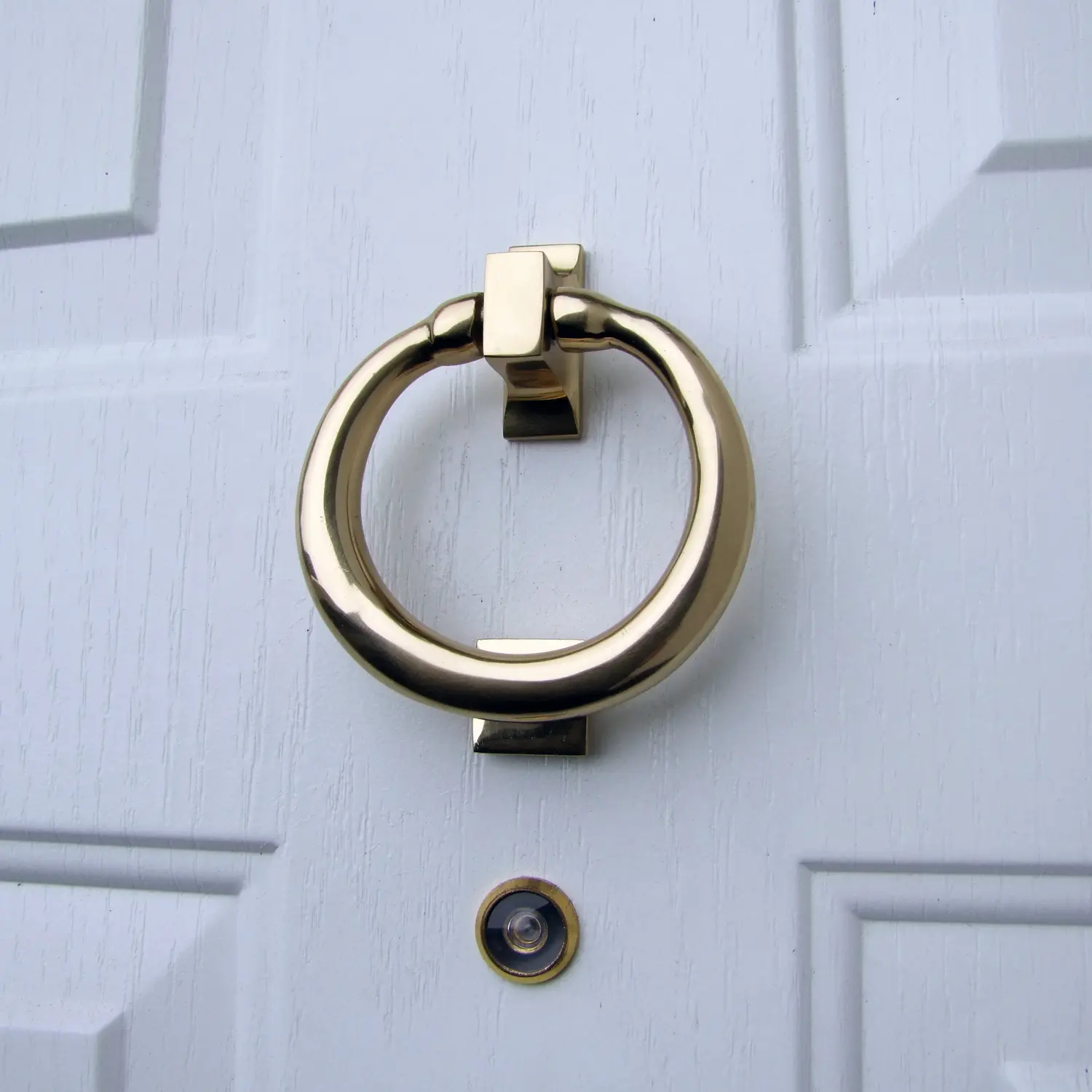 Ring Door Knocker by Michael Healy - Solid Brass, Handcrafted, Easy Install