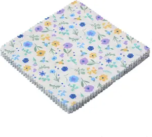 Blue Charm Packs for Quilting 5 inch Precut Cotton Fabric Bundle with 42-5" Charm Squares