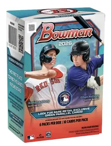 2x 2026 Bowman Blasters; 1x 2025 Topps Stadium Club Mega