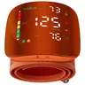 Portable Electronic Wrist Blood Pressure Monitor for Home Use, LED Display, Touch Buttons, USB-Compatible, Adjustable Cuff, Dual User 99x2 Reading Memory, Rechargeable 150-Use Battery, Voice Broadcast, Carry Box