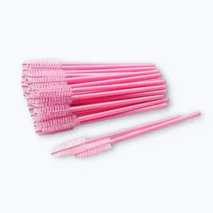 Pink Mascara Brushes (50 pcs)