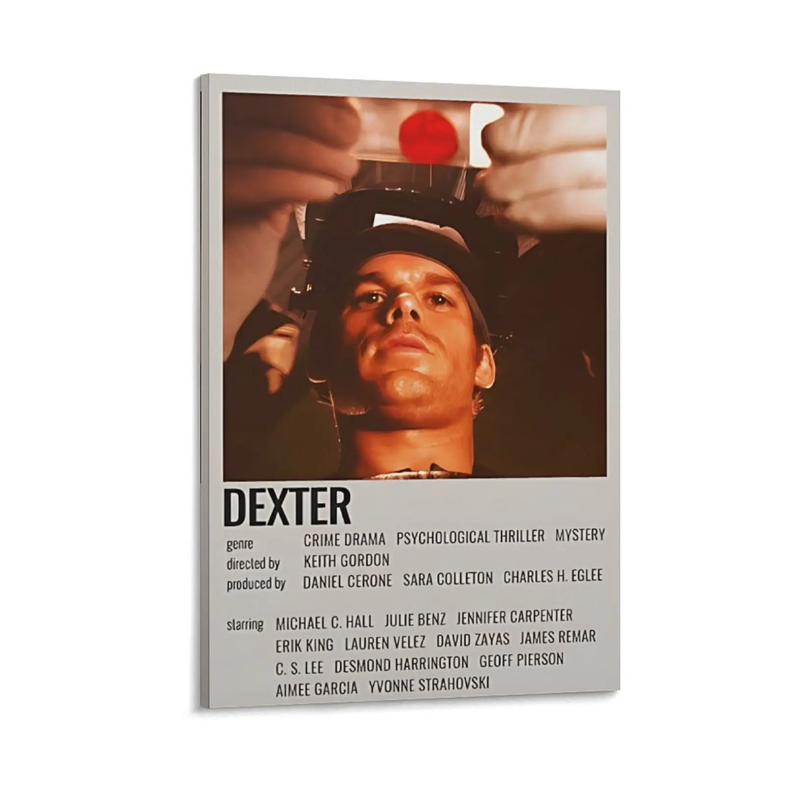 Dexter Artistic Photo Wall Art Print - Crime Drama, Psychological Thriller Home Room Wall Decoration, Unique Artwork Poster