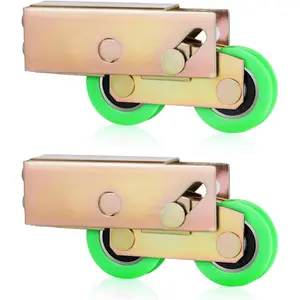 End Adjust Tandem Patio Door Rollers Replacement Nylon Wheel Sliding Door Rollers for Aluminum Track, Can Hold Up to 150 Ib with Unique Advantage