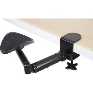 Arm Rest for Desk, Ergonomic Elbow & Forearm, Full Rotating Desk Arm with Clamp-On Base for Computer & Keyboard Use, Construction (MI-7145)