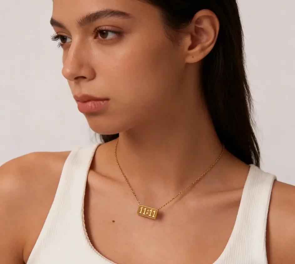 11:11 Wish Necklace | 14K Gold Plated Dainty Jewelry for Luck & Manifesting Dreams
