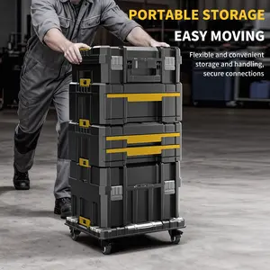 AIRAJ fully loaded rolling tool box, multi-pump tool parts storage box, large size tool combination set, chassis 360 degree with brake Metal Tool Box Modular Wrench Organizers