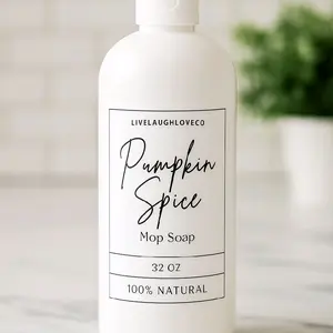 Sweet  scents Mop Soap 32oz - 100% Natural Scented Cleaning Solution leave your Household smelling delicious with cotton candy, peaches and cream, lollipop etc