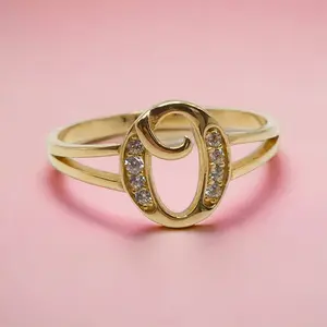 Custom Initial Ring - Letter O - High-Quality Material - Unisex