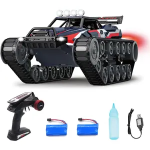 1/12 Scale 4WD te Control Military Crawler Tank - 2.4GHz RC Off-Road Vehicle for Kids & Adults| Drift Tank RC Car