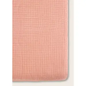Rosette Pink - Premium Muslin Crib Sheet