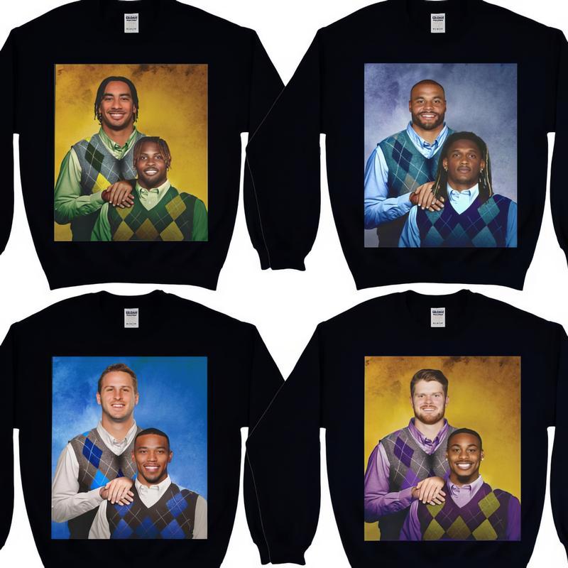 [Sale Up To 50%] Vintage All Football Teams Step Brothers Funny Sweatshirt, Sweater for Football Fans Shirt, Gift Fan Sport Menswear Tops Long Sleeve
