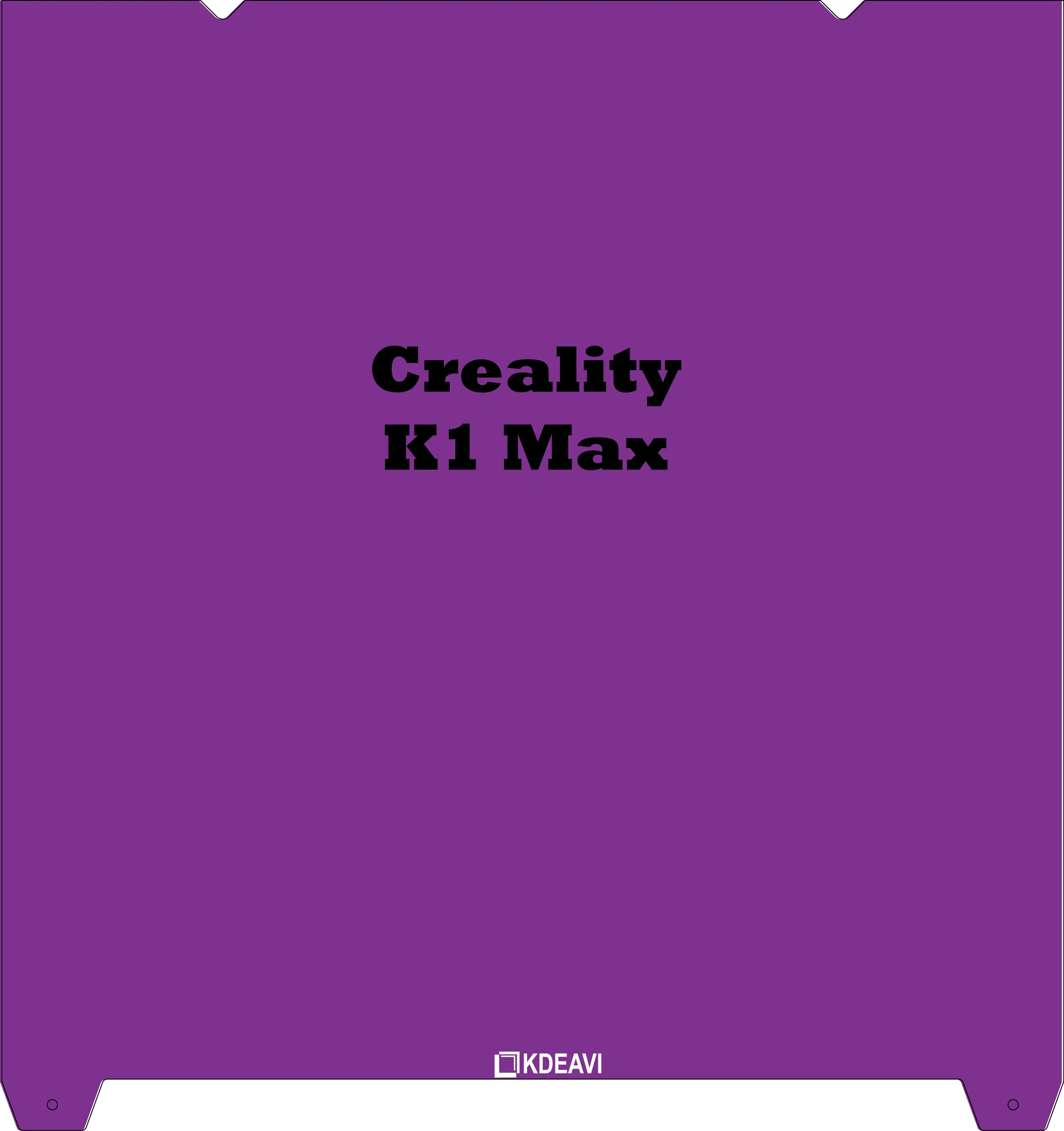 Creality K1 Max KDEAVI Double Sided Textured PLU Cool Build Plate