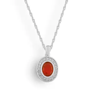 EVRY JEWELS Gold or Silver Plated Women's First Kiss Necklace