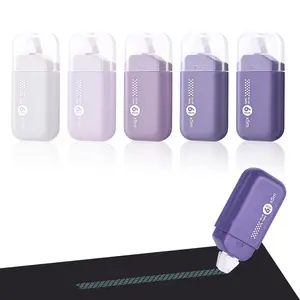 Temiary 6-Pack Scrapbook Tape, 0.24In x 16.4Ft Erasable Double Sided Tape Roller, Adhesive Glue Runner for Crafts and Arts Projects School Office Journaling Scrapbooking Supplies, Crafting Essential