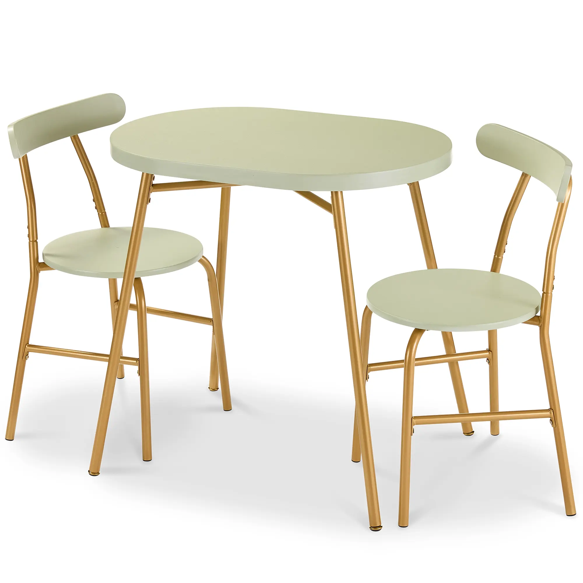 Best Choice Products 3-Piece Oval Dining Table Set, Modern Small Kitchen Dinette w/ 2 Chairs Best Choice Products 3-Piece Oval Dining Table Set, Modern Small Kitchen Dinette w/ 2 Chairs