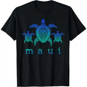 Maui - Hawaii Sea Turtles Hawaiian Scuba Diving Souvenir T-Shirt