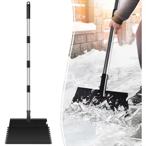 62 inch Ice Scraper for Driveway, Ice Chopper for Driveway, Snow Shovel, Adjustable Long Handle Snow Shovel for Driveway, Manganese Steel Ice & Snow Shovels, Ice Removal Tool for Road Lawn Garden