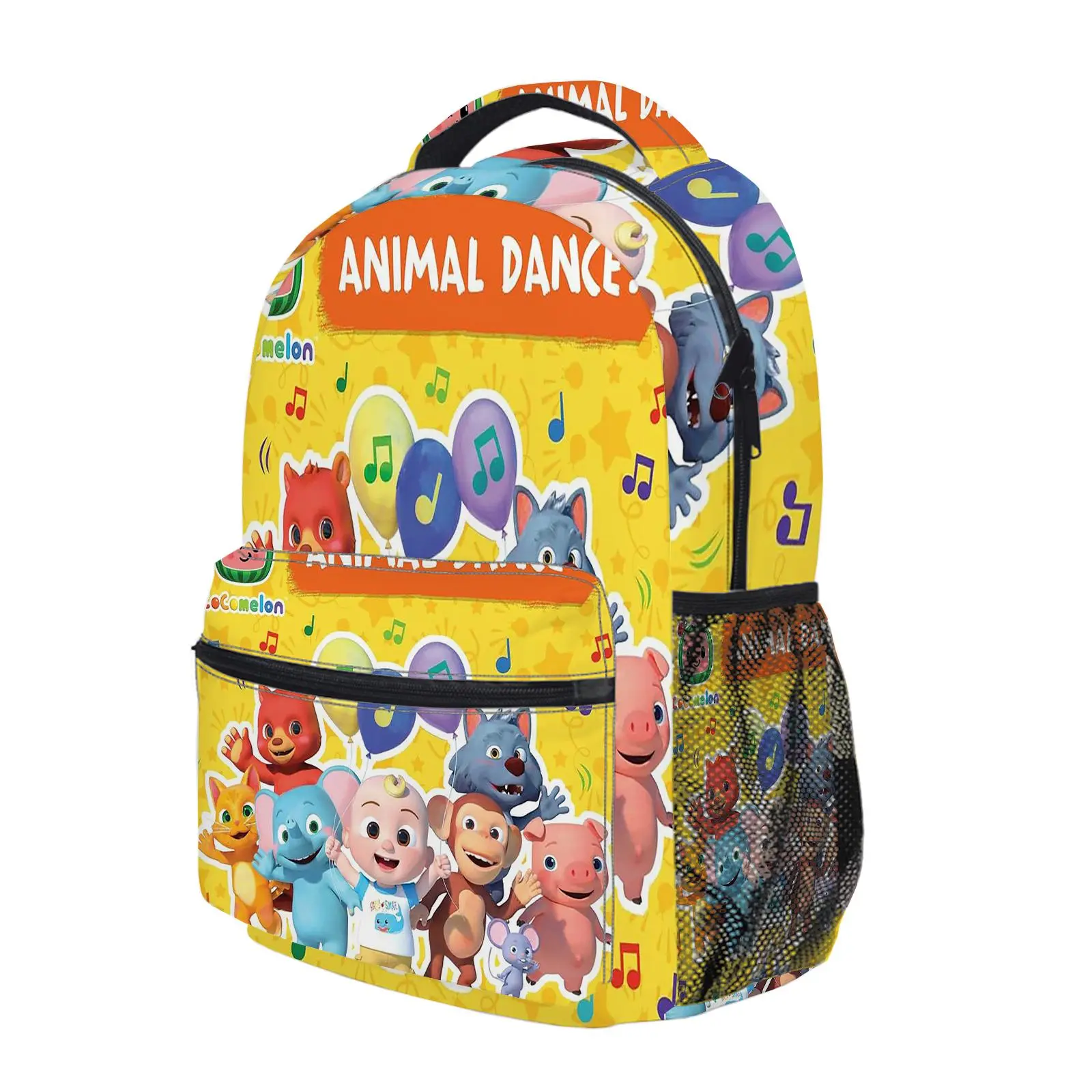 Cocomelon  Y2K Fashion School Backpack for Teen Girls, Cute Cartoon Aesthetic Student Bookbag with Padded Shoulder Straps, Large Capacity Casual Daypack and Travel Bag for Kids L-22