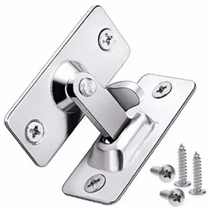 Stainless Steel Door Lock, 90 Degree Door Lock, Door Lock Latches for Home, Office, Hotel, Apartment, Door Security Lock