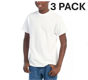 3 Pack Pro club Y-o-u-t-h  SHORT SLEEVE CREW NECK Casual Crewneck Top Cotton