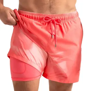 Men’s Switch Temperature Reactive Hybrid Shorts – Red/Rosé