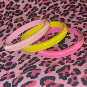 y2k clear jelly bangles | y2k jewelry | plus size friendly | mcbling vintage trashy y2k bangle bracelet | girl jewelry
