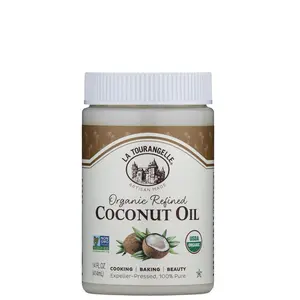 La Tourangelle, Organic Coconut Oil, Refined, For Cooking, Baking, Hair, and Skin Care, Expeller Pressed, 14 fl oz