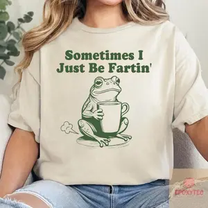 Sometimes I Just Be Fartin Shirt, Funny Frog Sweatshirt, Unhinged Tshirt, Weirdcore Outfits, Gag gift Sweater, Funny Meme Hoodie, Quirky Tee