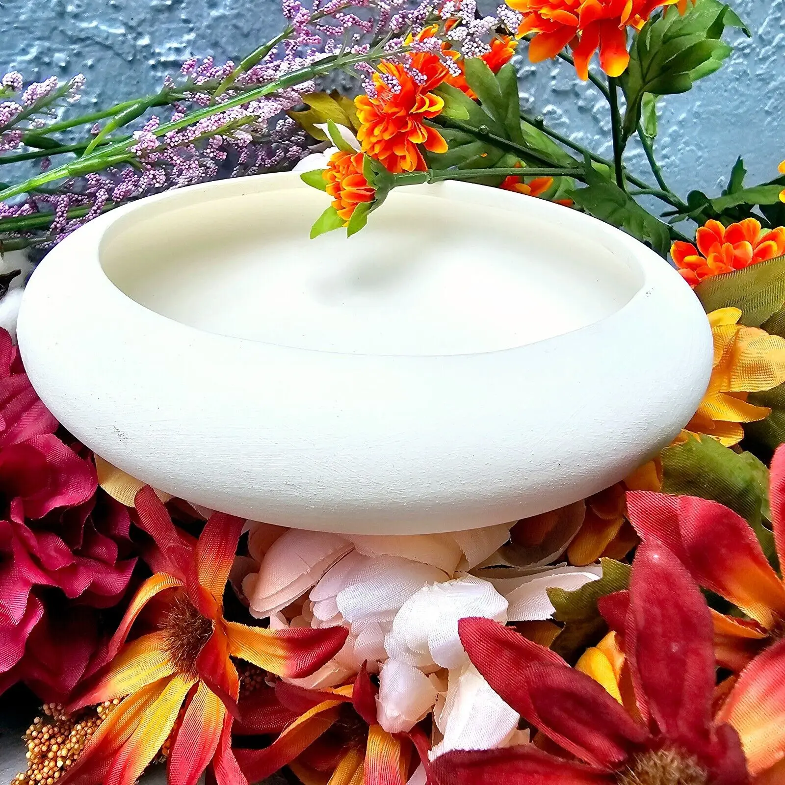 6.4 x 6.4 x 1.7 inches Ceramic Bisque Plant Pot, Ready To Paint Bonsai Tree Planter for Home Improvement, Garden Supplies