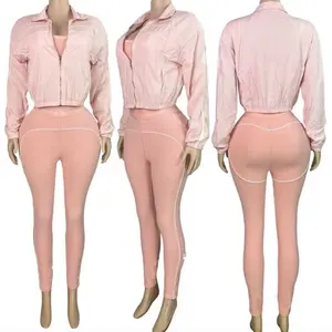 Woman 3 piece yours set come in 4 colors it size starts from cds to cl