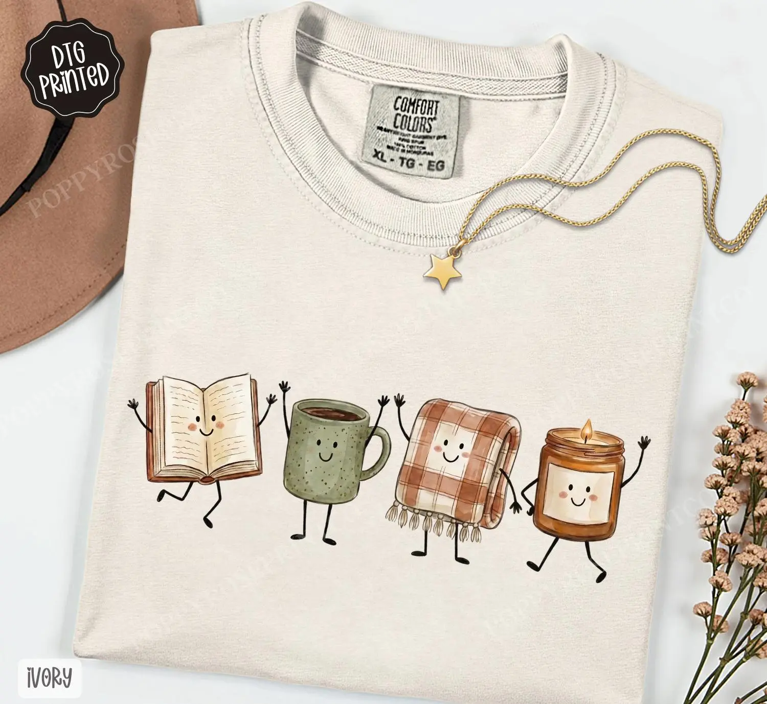Book Cuties Comfort Colors Shirt, Trendy Fall Tee, A Gift for Her