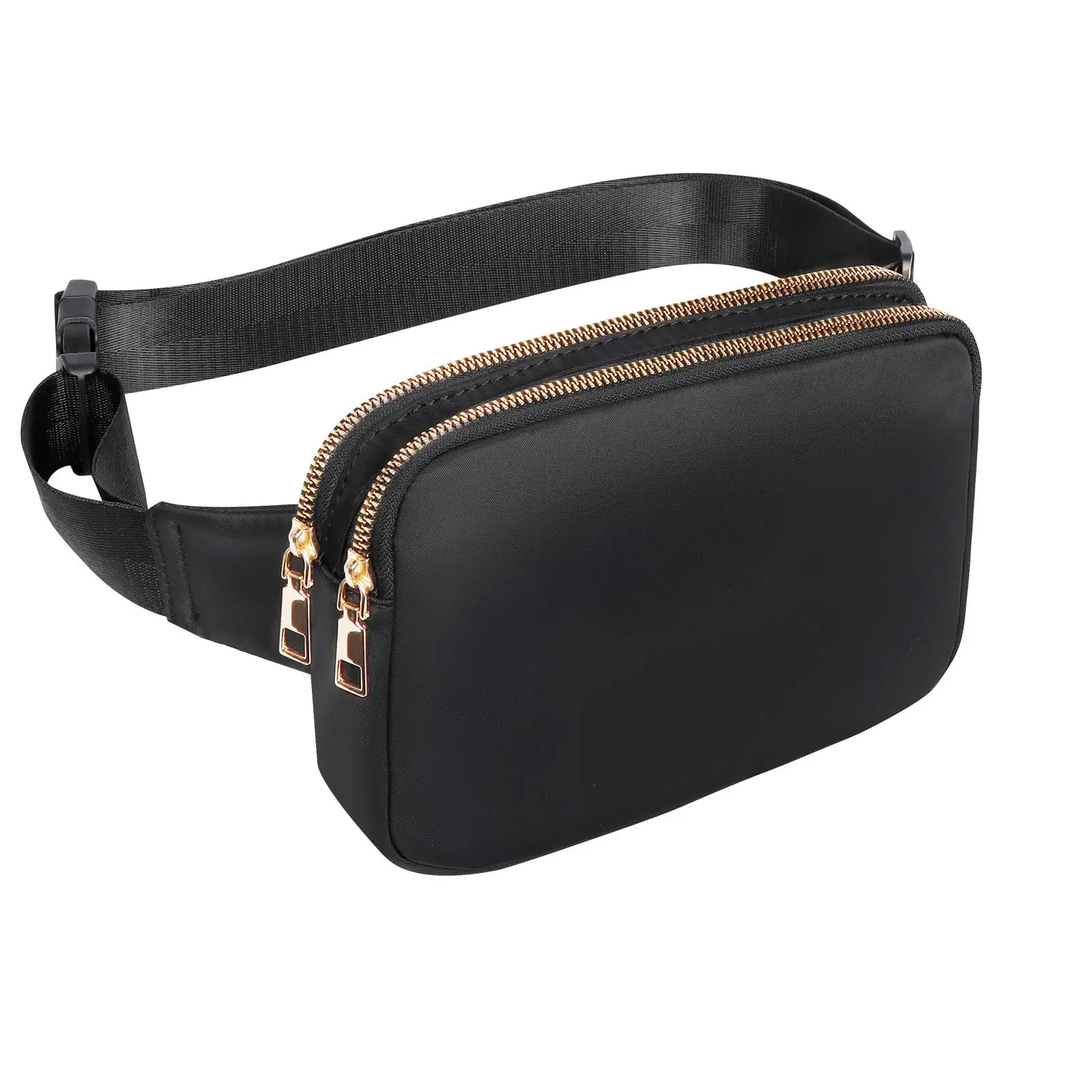 Women's Nylon Unisex Adults Fanny Pack - 1pc, Zipper Closure, Adjustable Strap, Lightweight, Portable Carry, Athleisure Belt-Mounted Women's Fanny Packs & Belt Bags - Ideal for Hiking, Travel, Outdoor Activities, Buckles-Free Women's Fanny Packs & Belt Ba
