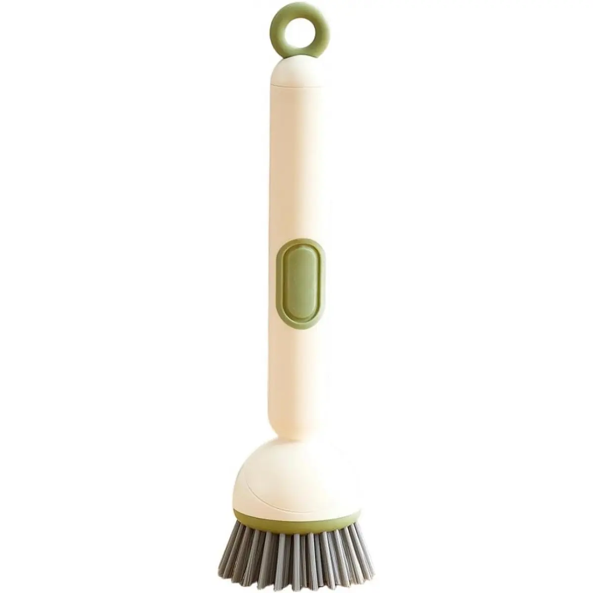 Long-Handled Rotating Pot Brush, Kitchen Cleaning Brush, Oil-Resistant, Non-Scratch, Multi-Functional (Green)