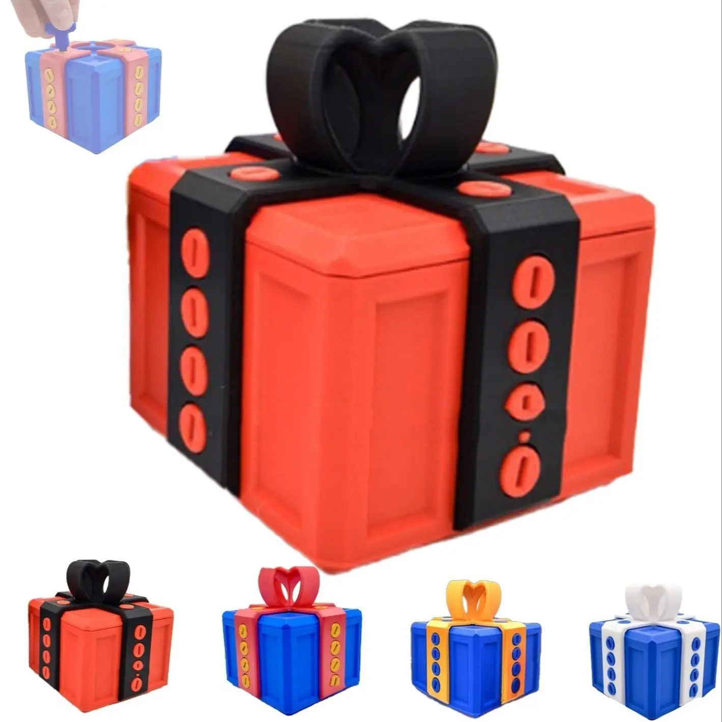Funny Prank Gift Box with Screws, Money Card Container, Puzzle Surprise, Birthday Joke Gift, Valentine's Day Present, Novelty