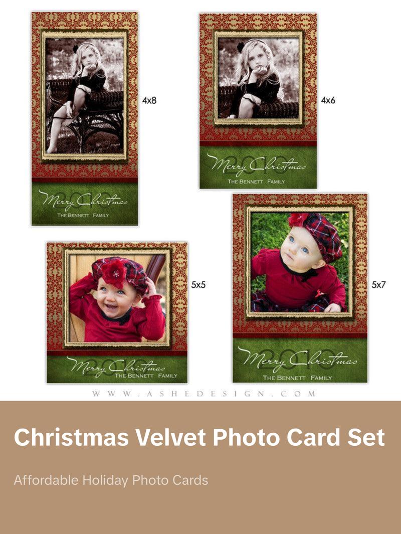 Christmas Photo Card Set - Velvet