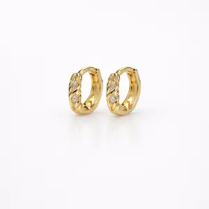 Mini Huggie for kids gold plated 14 k TT13