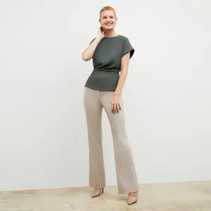 Horton Pant - Italian Wool Twill :: Natural Melange