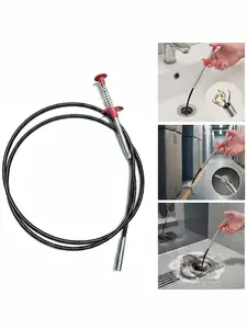 Drain Snake Drain Clog Remover - Flexible Grabber Claw Plumbing Tool for Toilet, Shower, Gutter Cleaning，assist tool