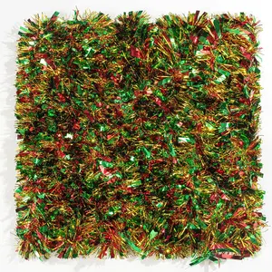 65  Christmas Metallic Tinsel Garland for Christmas Tree Decorations Holiday Wedding Birthday Party Supplies