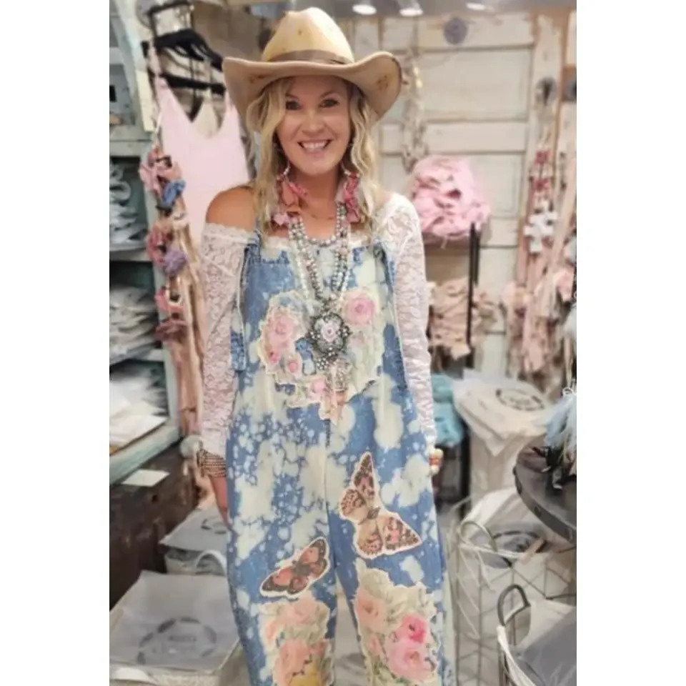 Roses & Butterflies Overalls