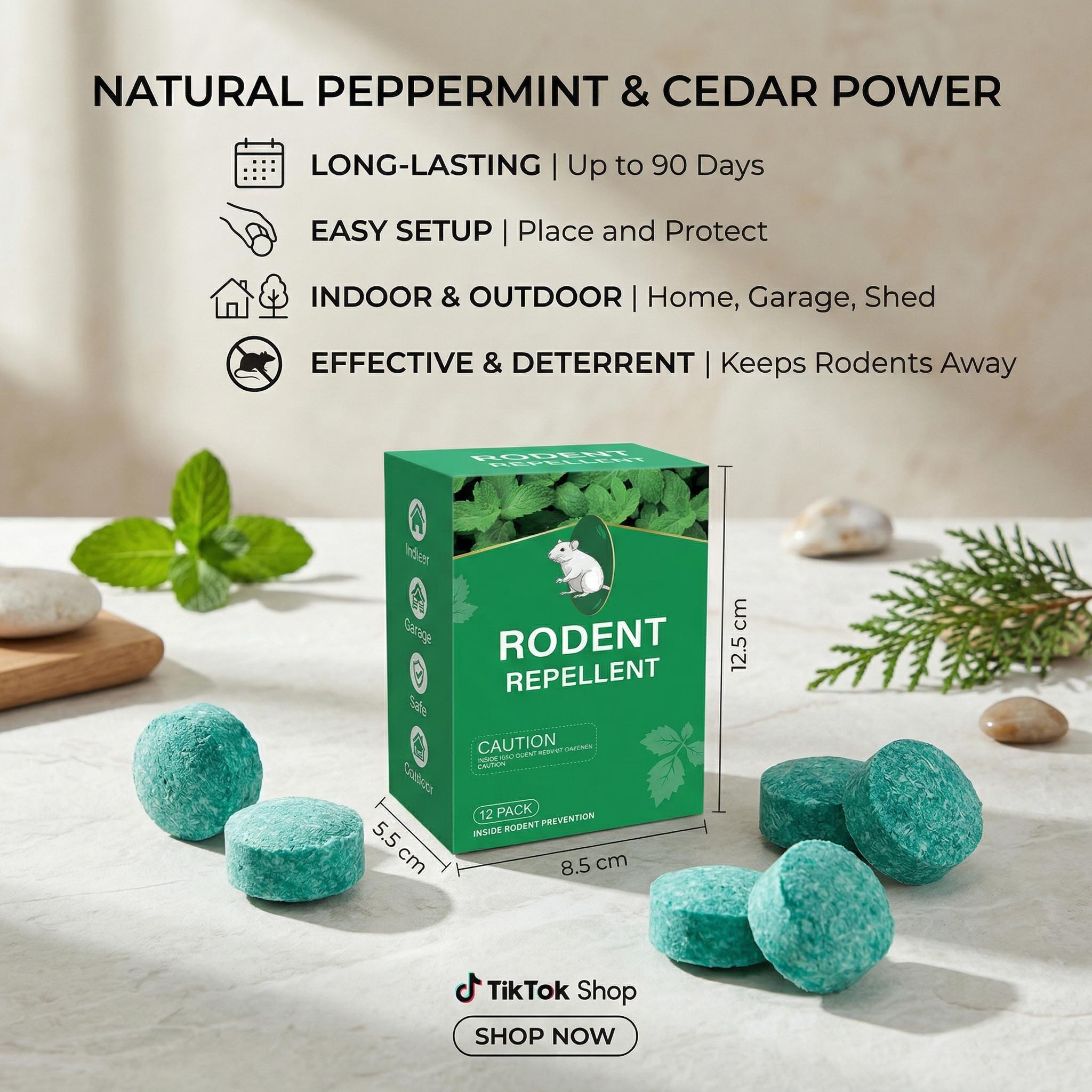 12 Pack Natural Rodent Repellent Balls – Peppermint & Lemon Oil Pest Deterrent for Rats, Mice, Squirrels, Spiders, Indoor & Outdoor Protection 12 Pack Natural Rodent Repellent Balls – Peppermint & Lemon Oil Pest Deterrent for Rats, Mice, Squirrels, Spiders, Indoor & Outdoor Protection