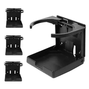 4" Plastic Adjustable Folding Drink Cup Holder（4-Pack, 4 Colors)