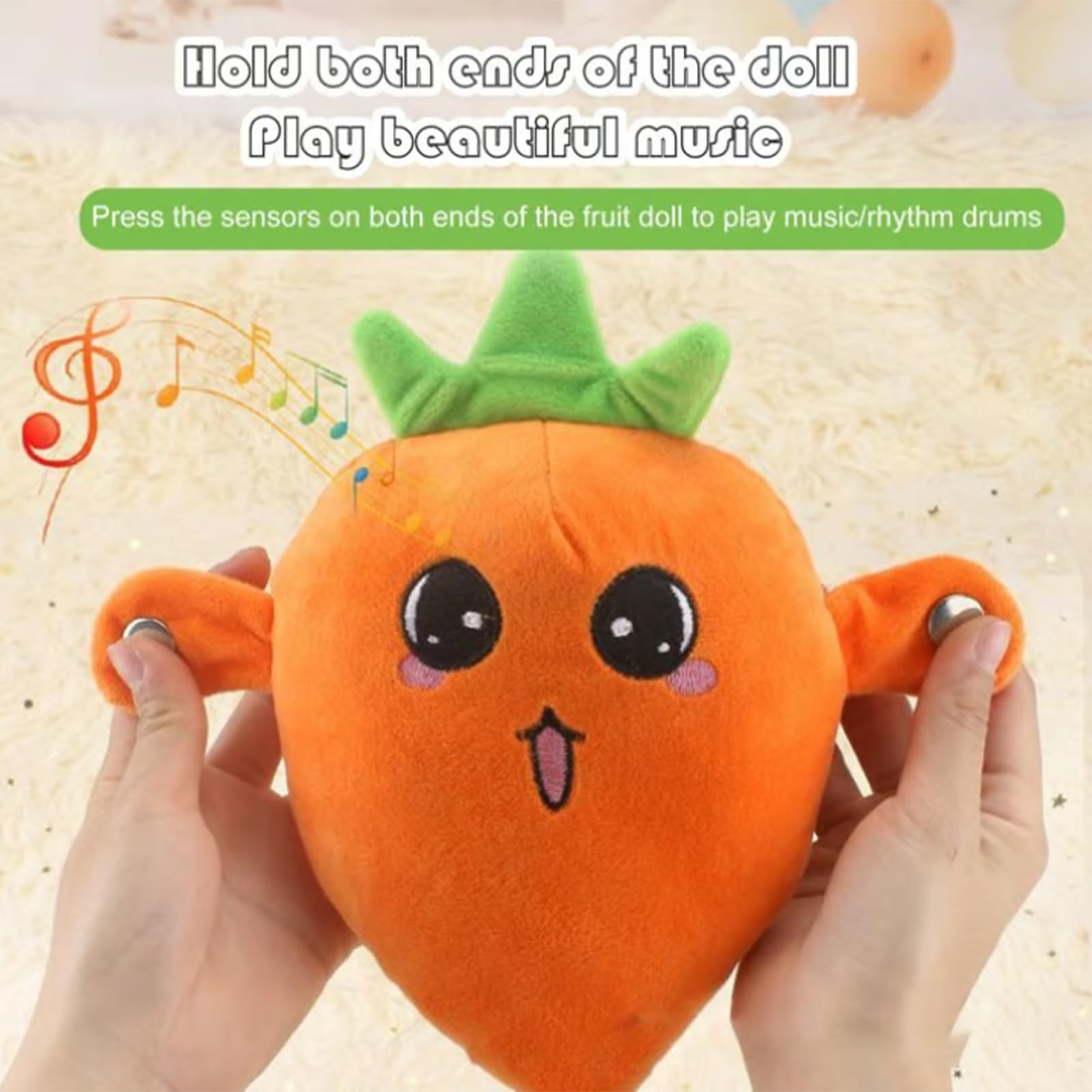SnugPlay Interactive Music Plush Toy Set – Banana, Strawberry & Carrot Electric Plush Toys for Parent-Child Interaction, Couples & Friends Prank Toy, Valentine’s Day & Easter Party Fun Gift for Kids & Adults stuffed animals cute girly gifts SnugPlay Interactive Music Plush Toy Set – Banana, Strawberry & Carrot Electric Plush Toys for Parent-Child Interaction, Couples & Friends Prank Toy, Valentine’s Day & Easter Party Fun Gift for Kids & Adults stuffed animals cute girly gifts