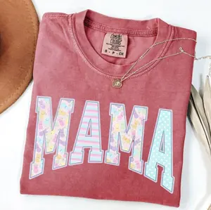 Mama Easter TShirt, Easter Mama T-Shirt, Easter Bunny TShirt, Happy Easter Tee, Spring Apparel, Spring Mama T-Shirt, Mom Gift, Comfort Color Full Colors, Full Sizes