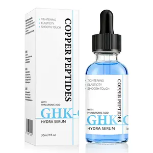 Copper Peptide Moisturizing Serum Ghk Cu Peptide, Lightweight Hydrating Vegan, for Smooth & Plump Radiant Skin Firming, Hyaluronic Acid Facial Moisturizer, Daily Face Skincare
