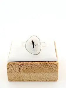 White Buffalo Turquoise Ring